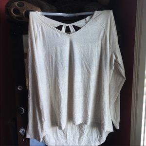 Calia Long Sleeve Open Back Shirt!